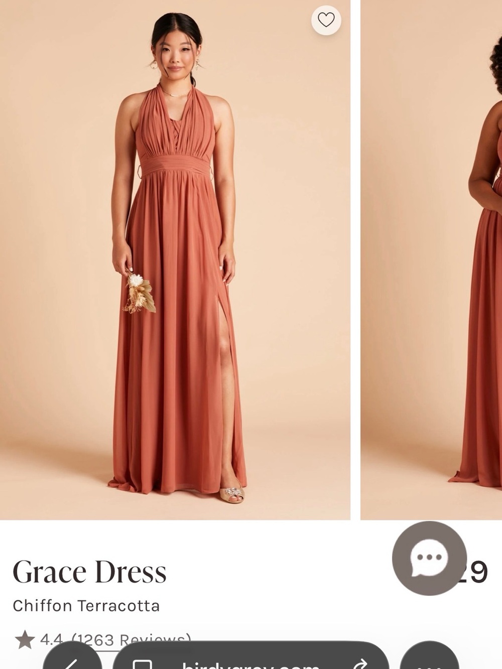 Birdy Grey Grace Halter Maxi Dress in Terracotta- multi wear